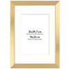 Złota ramka z passe partout na zdjęcia w rozmiarze 21X29,7 cm z okienkiem passe partout 15x21 cm