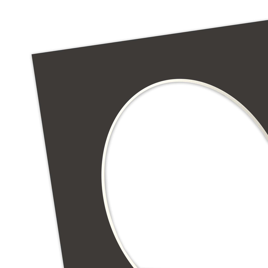 Passe partout 24x30 (18x24) OWAL CZARNE BLACK LUCA Q5801