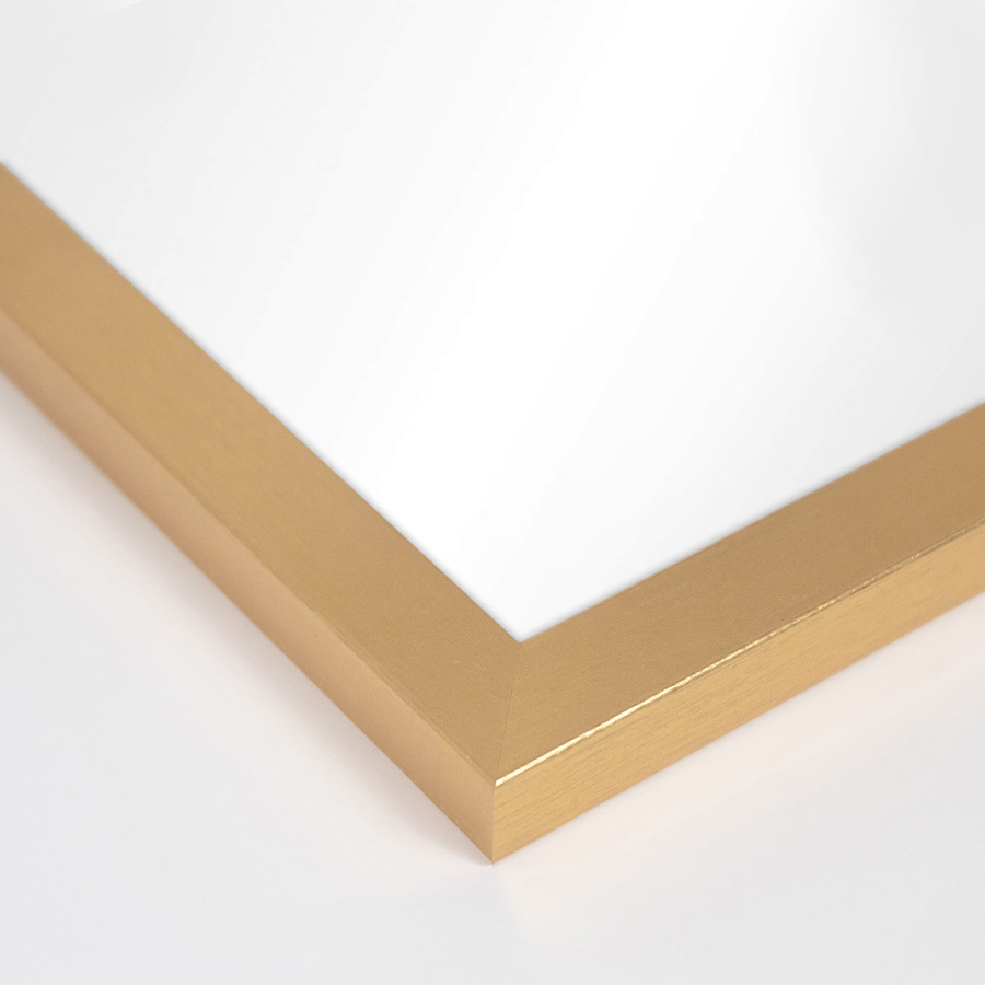 Lustro 50x70 cm w złotej ramce – elegancja i funkcjonalność L-HEN-Z-50X70