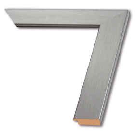 Rama do obrazów, zdjęć, plakatów oraz luster na wymiar LUCA #1821. Płaska nowoczesna, drewniana oprawa -kolor szary stalowy