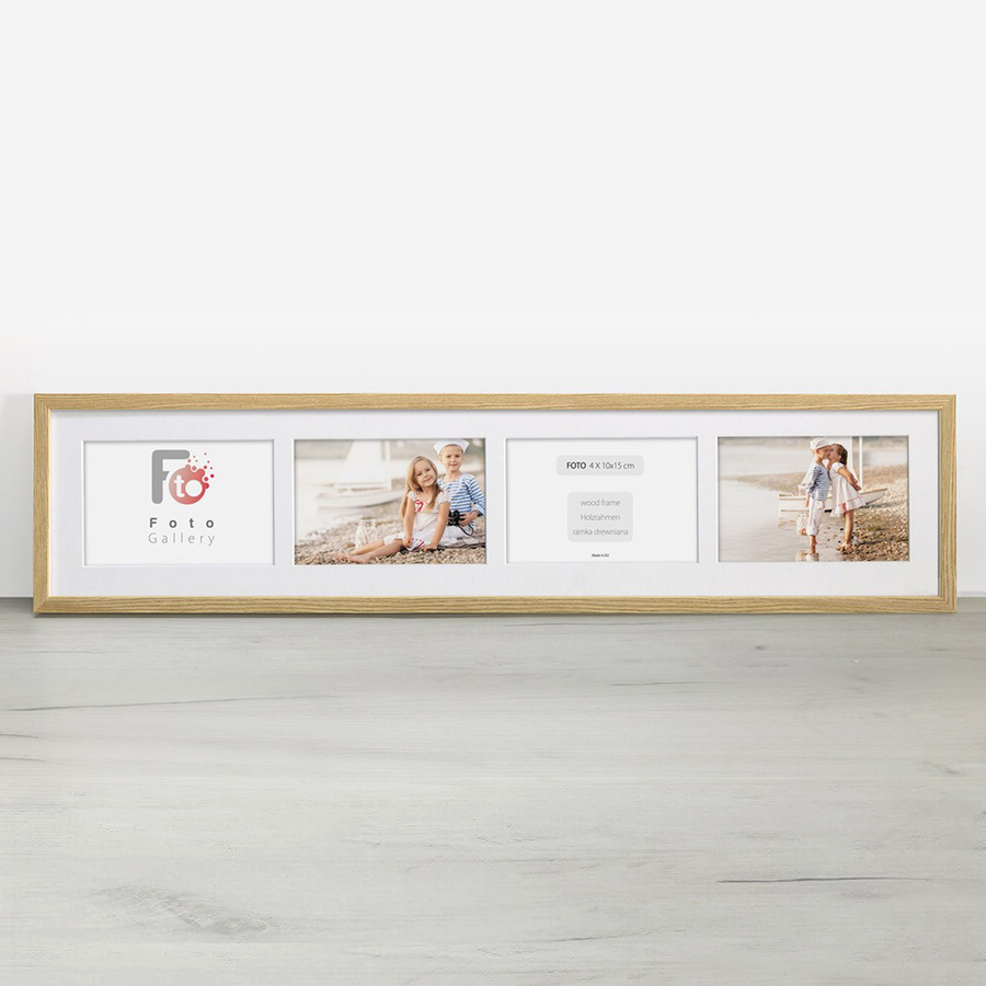 Ramka drewniana galeria passe-partout Natural 18x86 - kolor naturalne drewno