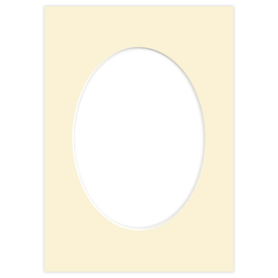 Passe partout 21x30 (15x21) OWAL BEŻOWE VANILLA - LUCA Q5204