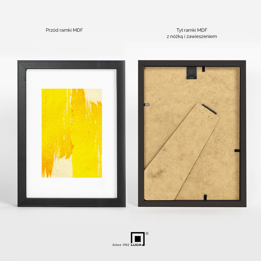 Zestaw 5 czarnych ramek na zdjęcia FDM 2 w rozmiarze 15x21 cm