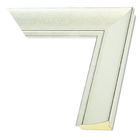 Rama do obrazów, zdjęć i luster na wymiar LUCA #2105. Nowoczesna sima zimne srebro