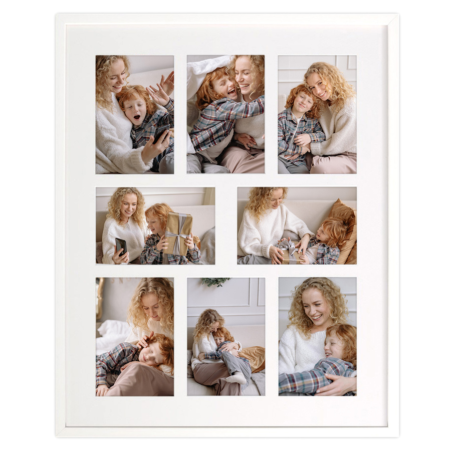 Foto galeria na 8 zdjęć White 40x50 A 10x15