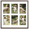 Foto galeria 40x40 cm na 6 zdjęć o wymiarach 10x15 cm brązowa