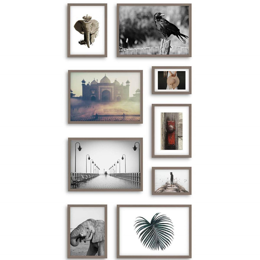 Zestaw beżowych ramek galeria Pinia 03 GF0004