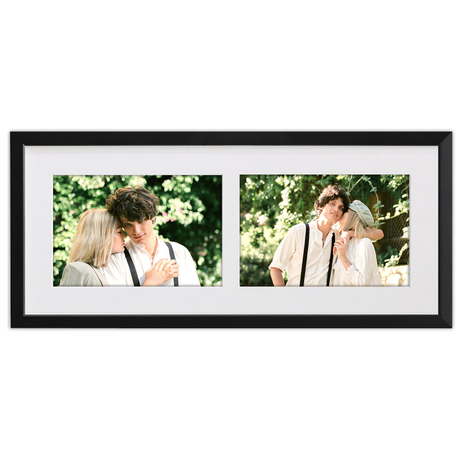 Ramka drewniana galeria passe-partout Black 18x45 - kolor czarny