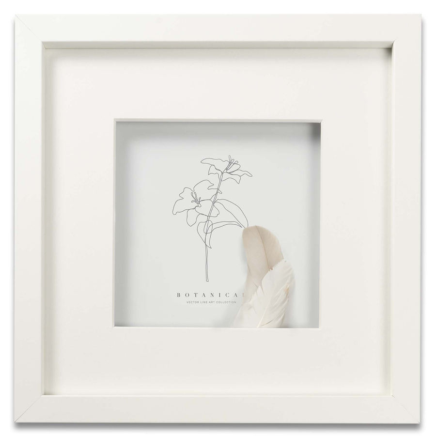 Ramka przestrzenna EXPO 3D Biała 13x18 cm (9x13cm)