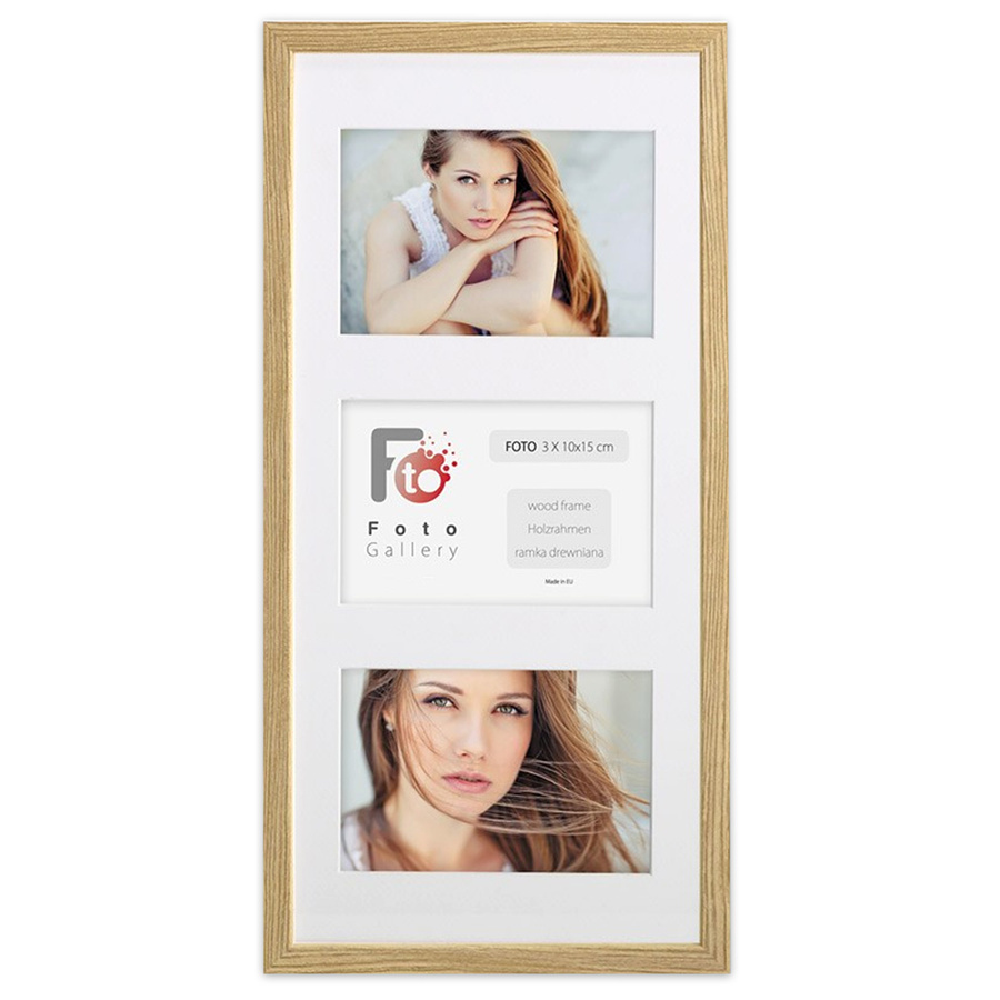 Ramka drewniana galeria passe-partout Natural 20x42 - kolor naturalne drewno