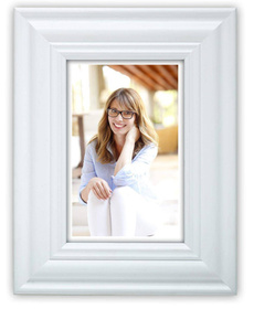 Ramka drewniana MARESSO 2775, klasyczna fotoramka na zdjęcia, plakaty lub obrazy - kolor biały