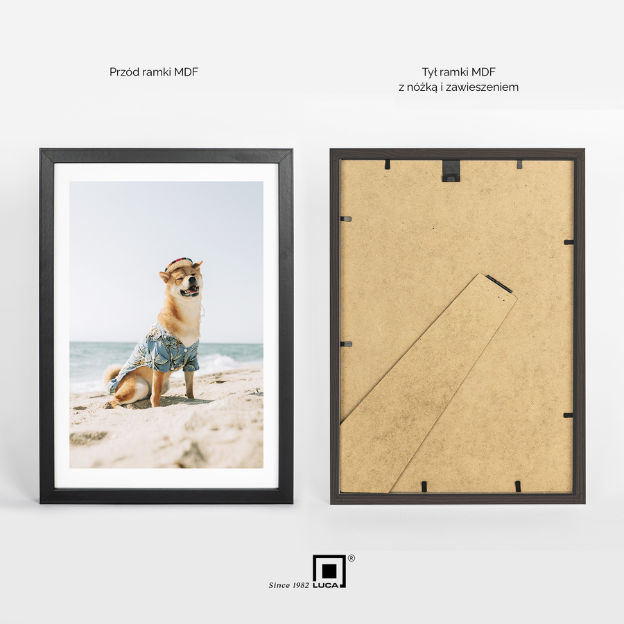 Zestaw 5 czarnych ramek na zdjęcia FDM 2 w rozmiarze 21x30 cm