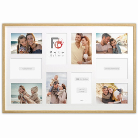 Ramka drewniana galeria passe-partout Natural 40x60 - kolor naturalne drewno