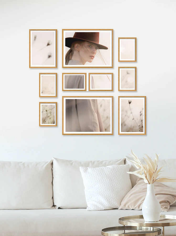 Zestaw ramek PINIA 00 GF0011 - galeria ramek na 10 zdjęć