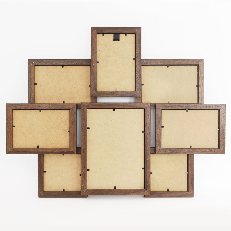 Multirama w brązowym kolorze MULTI HEN 4 na 8 zdjęć ramka na zdjęcia