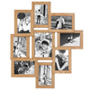 Multirama w dębowym kolorze MULTI HEN 01 na 9 zdjęć ramka na zdjęcia
