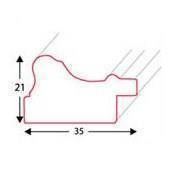 Ramka drewniana MEZZANE 2100, szlachetna fotoramka na zdjęcia, plakaty lub obrazy - kolor srebrny spękany