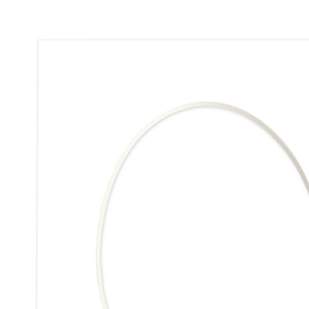 Passe partout 10x15 (6x9) BIAŁY OWAL SUPER WHITE LUCA Q5101