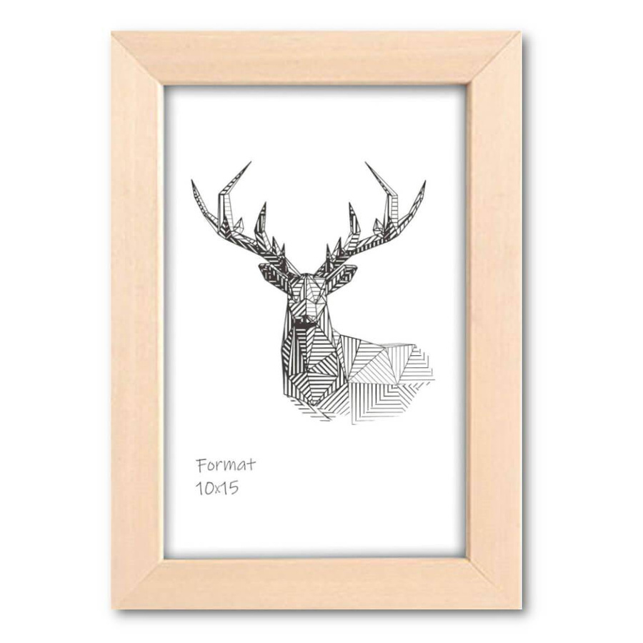 Ramka z drewna surowego CRUDO 1702, prosta i naturalna fotoramka na zdjęcia, plakaty lub rysunki