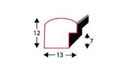 Zestaw naturalnych ramek galeria HIT 0 GF0009-CORNER