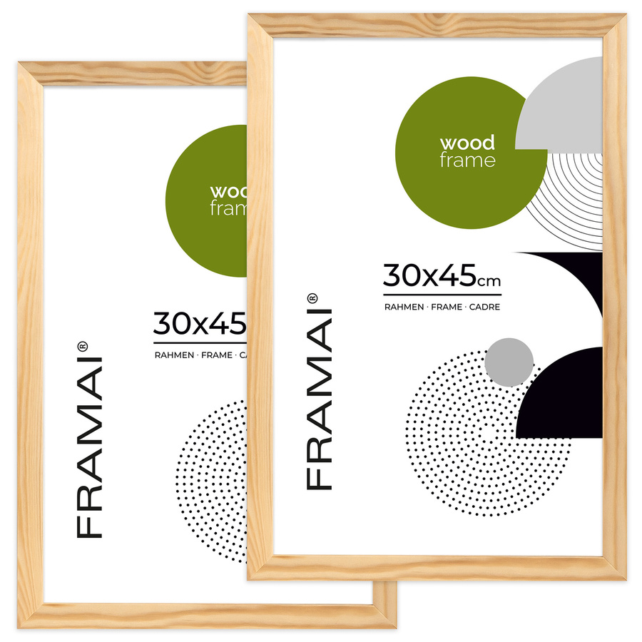 Ramka z drewna surowego na zdjęcia RAW 30x45 cm