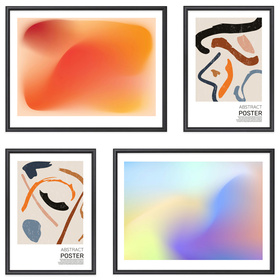 Galeria ścienna PRESTO 2 GF0003. Zestaw czarnych ramek na ścianę