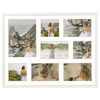 Foto galeria 40x50 cm na 7 zdjęć o wymiarach 10x10 cm 10x15 cm 15x21 cm biała