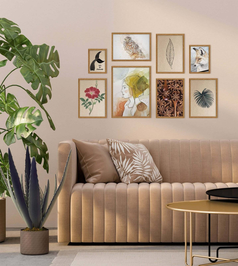 Zestaw dębowych ramek galeria HIT 33 GF0009