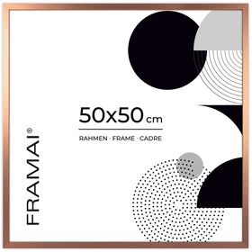 Miedziana ramka na zdjęcia LUX M w rozmiarze 50x50 cm