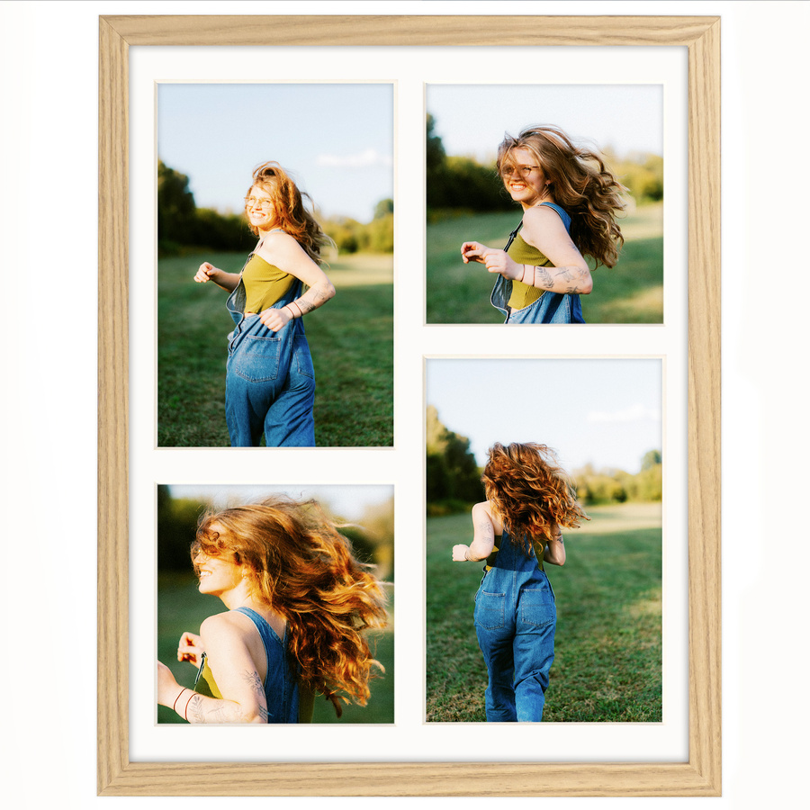 Foto galeria 24x30 cm na 4 zdjęcia o wymiarach 10x15 cm 10x10 cm kolor dębowy