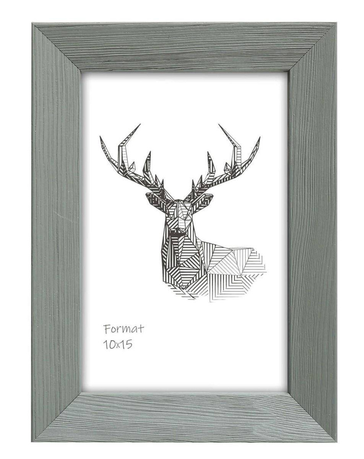 Ramka drewniana COLLE 2983, nowoczesna fotoramka na zdjęcia, plakaty lub rysunki - kolor szary