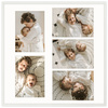 Foto galeria 50x50 cm na 5 zdjęć o wymiarze 15x21 cm kolor biały