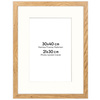 Naturalna ramka z passe partout na zdjęcia w rozmiarze 30x40 cm z passe partout 21x30 cm