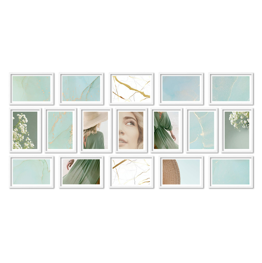 Zestaw ramek PINIA 1 GF0028 - galeria ramek na 17 zdjęć