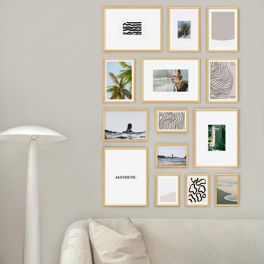 Zestaw naturalnych ramek galeria HIT 0 GF0001