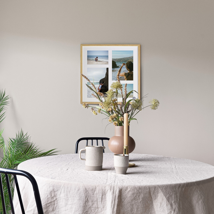 Ramka drewniana galeria passe-partout Natural 39x39 - kolor naturalne drewno