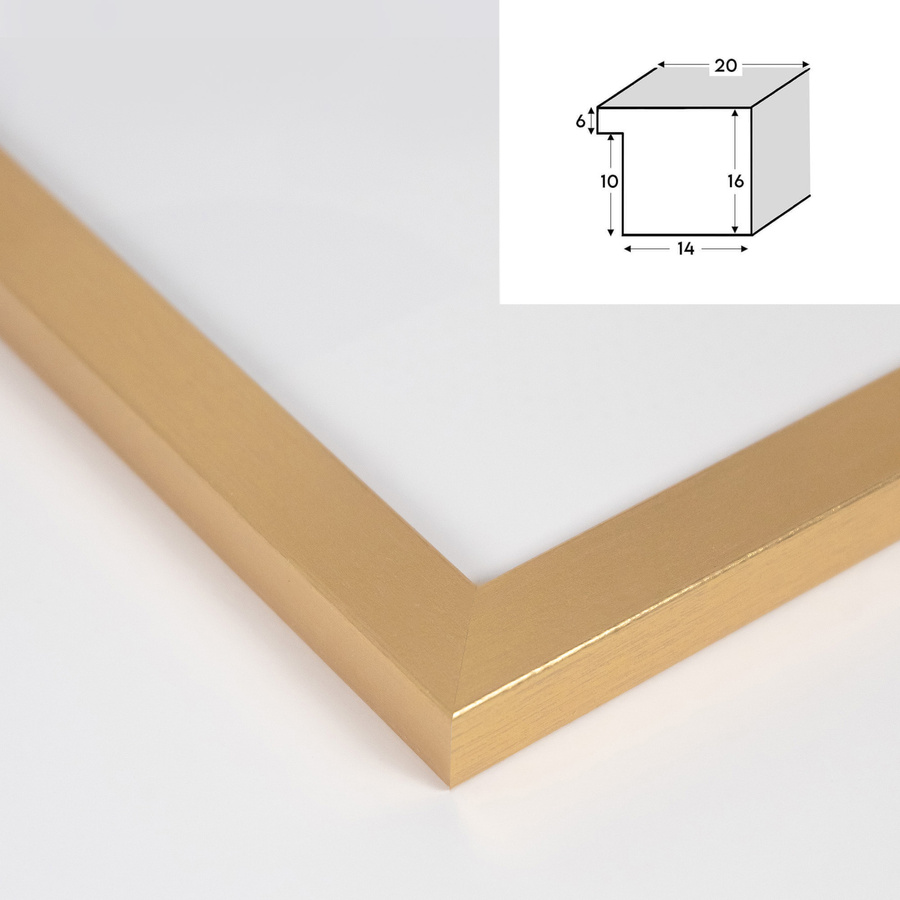 Złota ramka HEN Z 30x40 cm