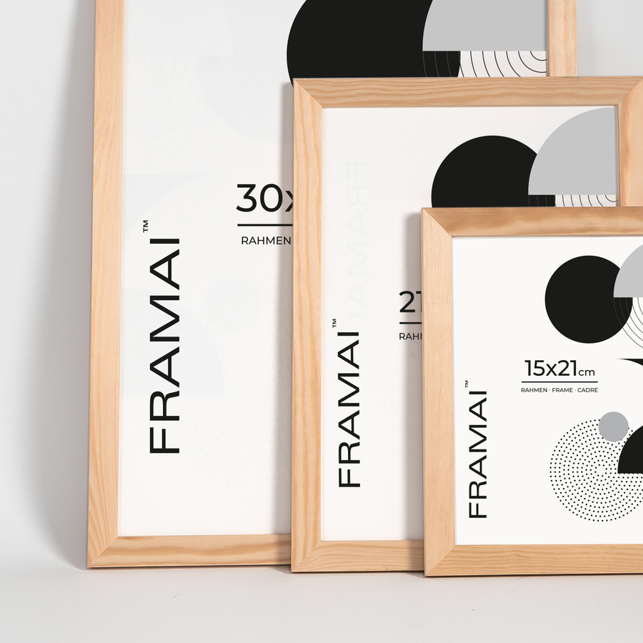 Ramka z drewna surowego na zdjęcia RAW 30x40 cm