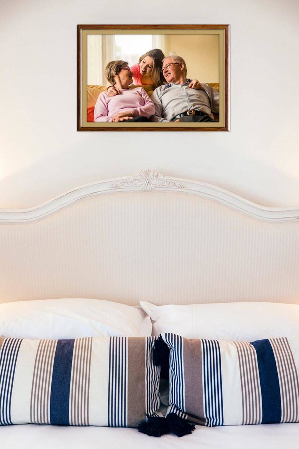 Ramka drewniana SALA 1882, szlachetna fotoramka na zdjęcia, plakaty lub rysunki - kolor złoty brąz antyczny