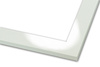 Rama do obrazów, zdjęć oraz plakatów na wymiar LUCA #1796. Płaska nowoczesna, drewniana oprawa -kolor biały lakier połysk