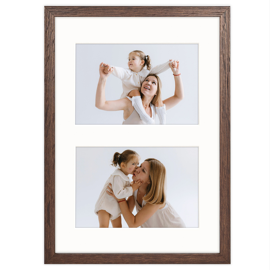 Foto galeria brązowa 21x30 cm na 2 zdjęcia o wymiarach 10x15 cm