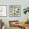 Foto galeria 50x50 cm na 11 zdjęć o wymiarach 10x15 cm i 10x10 cm czarna