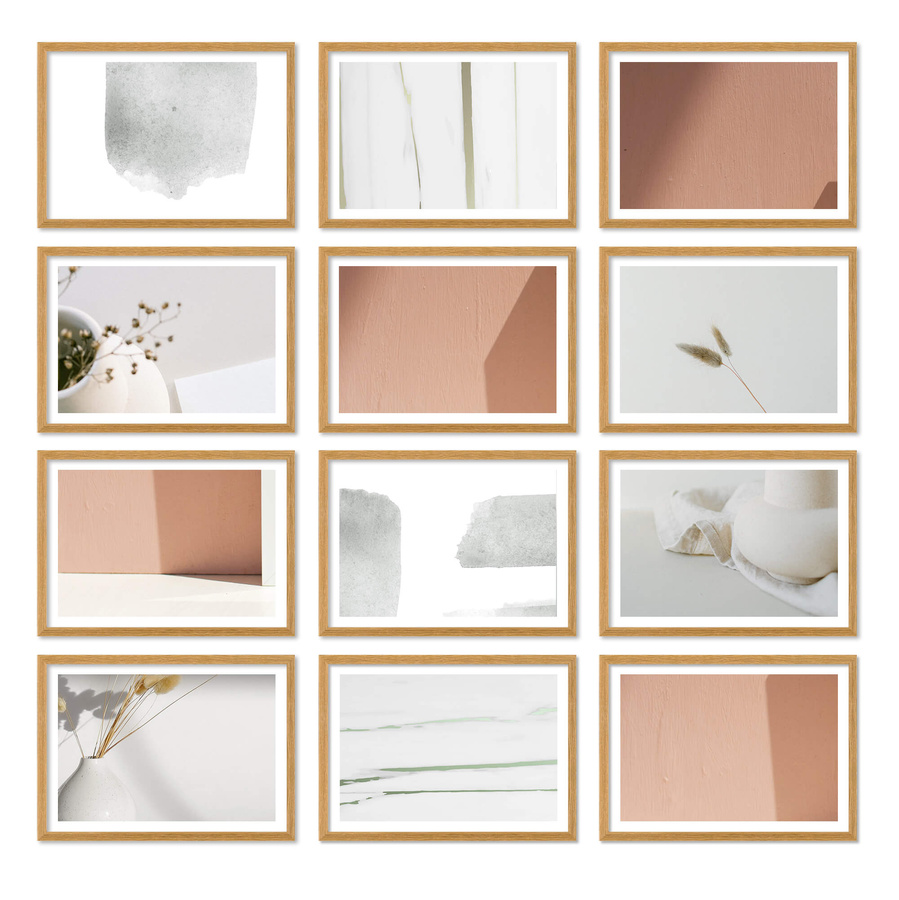 Zestaw ramek PINIA 00 GF0021 - galeria ramek na 12 zdjęć