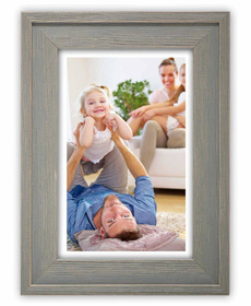 Ramka drewniana RIVOLI 2955, nowoczesna fotoramka na zdjęcia, plakaty lub rysunki - kolor szary przetarcia