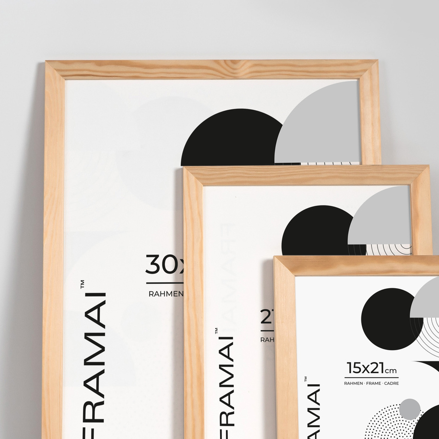 Ramka z drewna surowego na zdjęcia RAW 30x40 cm