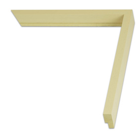 Rama do obrazów, zdięć oraz rysunków na wymiar LUCA #2351. Nowoczesna prosta, drewniana oprawa - panel pion, kolor kremowy