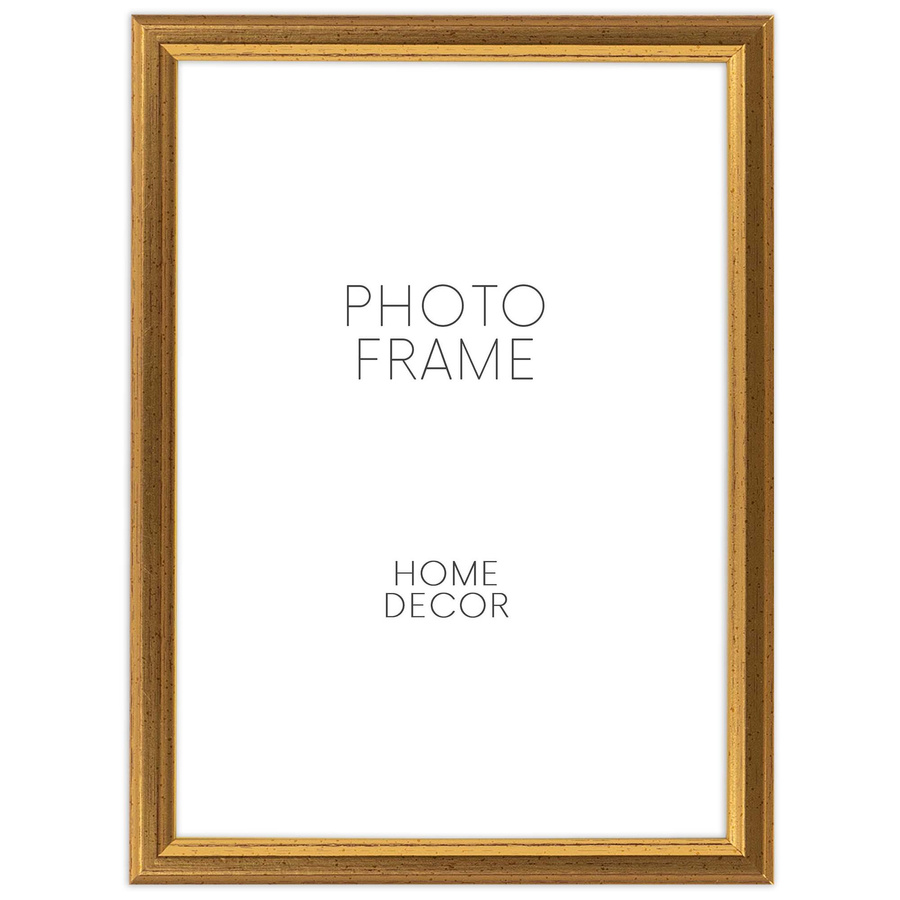 Ramka drewniana PRESTO 1858, szlachetna fotoramka na zdjęcia, plakaty lub rysunki - kolor złoty