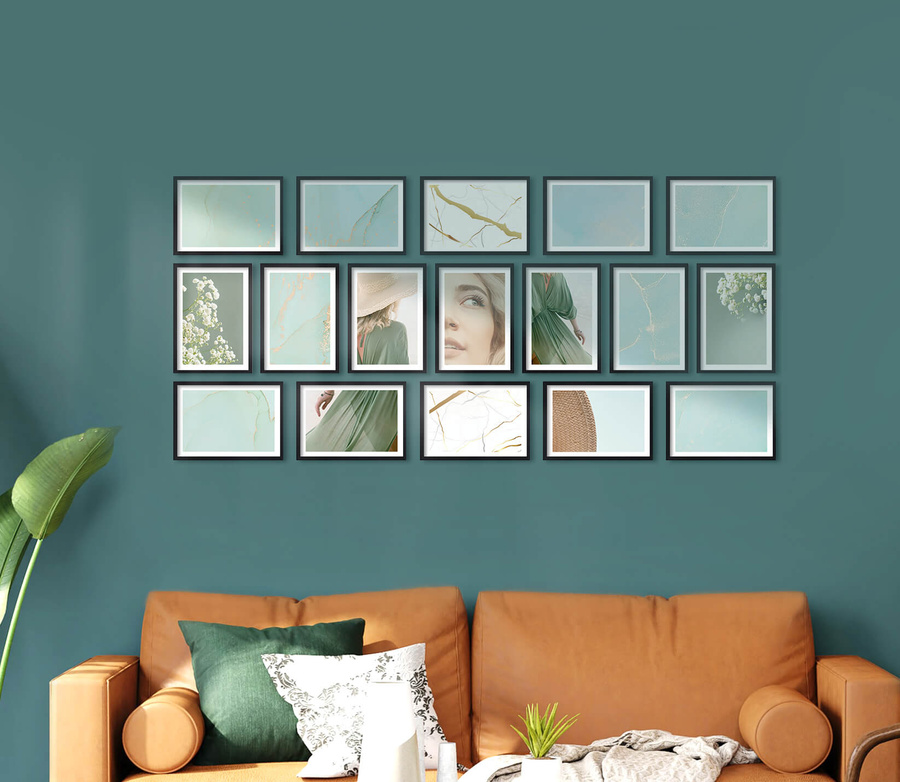 Zestaw ramek PINIA 2 GF0028 - galeria ramek na 17 zdjęć