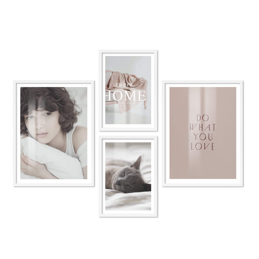 Zestaw ramek PINIA 1 GF0012 - galeria ramek na 4 zdjęcia