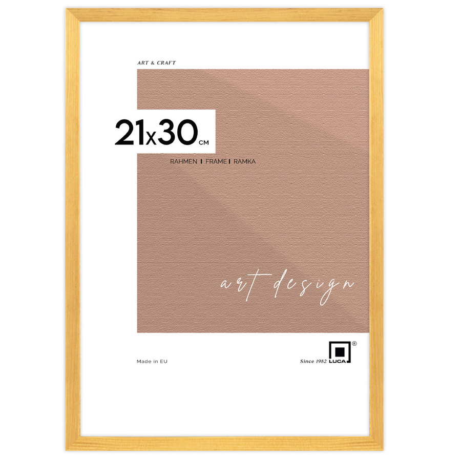 Galeria ścienna PINIA 0 GF0003. Zestaw naturalnych ramek na ścianę